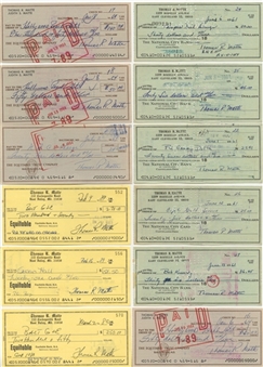 Collection of 300+ Tom and Donna Matte Signed Checks (JSA)